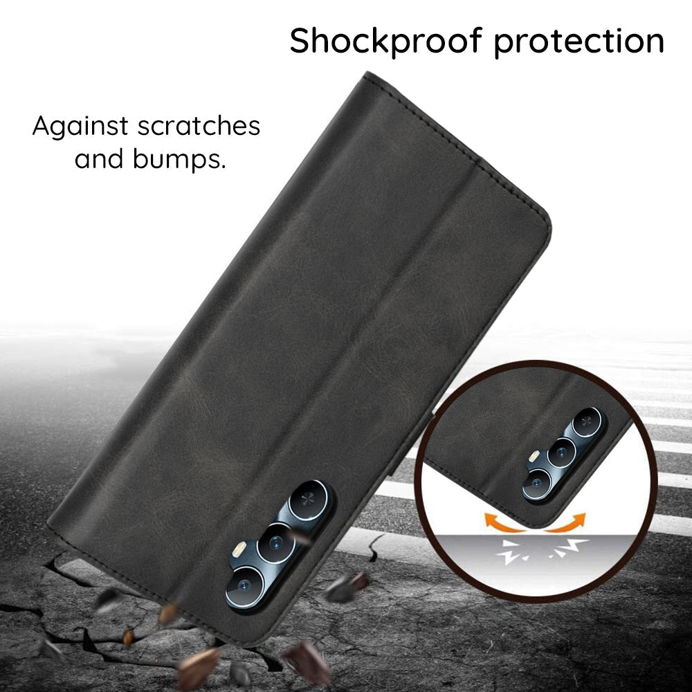 Techsuit Xiaomi Redmi Note 15 Pro 5G - Θήκη Πορτοφόλι από Δερματίνη με Stand - Diary Book - Black