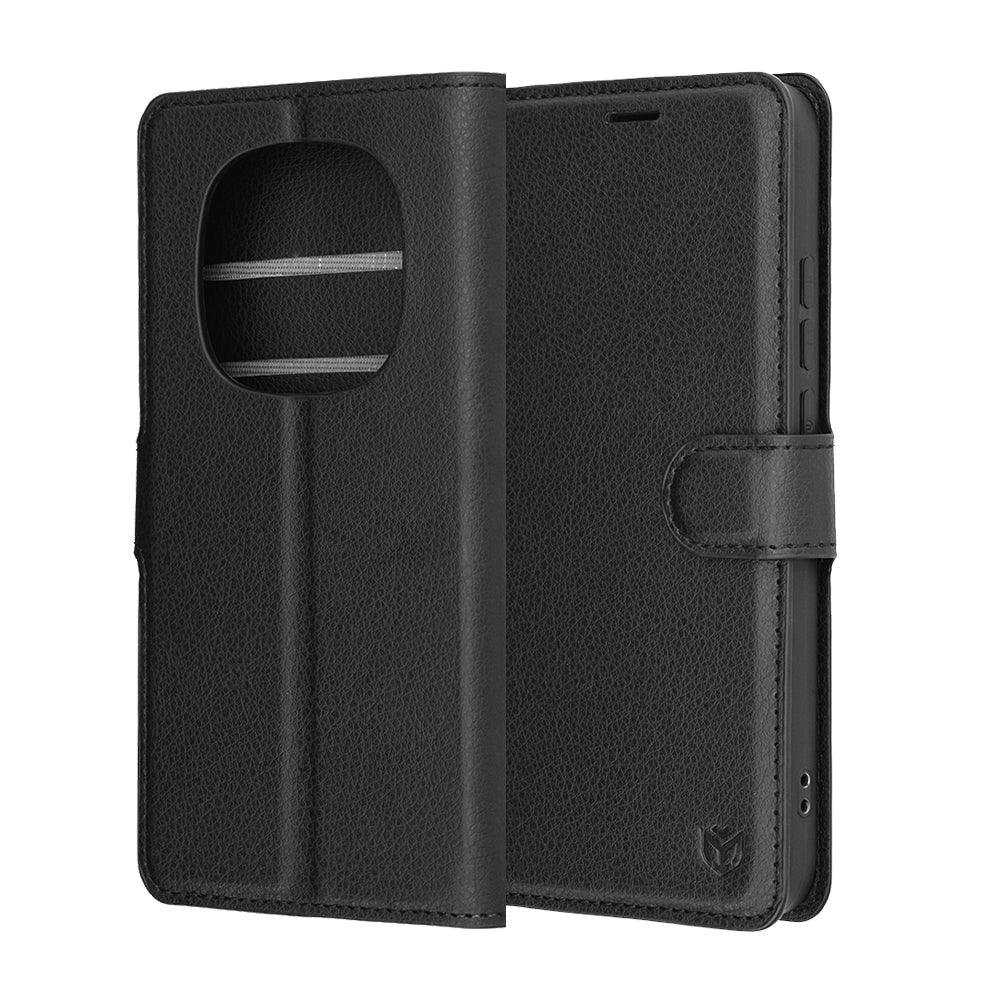 Techsuit Xiaomi Redmi Note 15 Pro 5G - Θήκη Πορτοφόλι από Δερματίνη με Stand - Leather Folio - Black