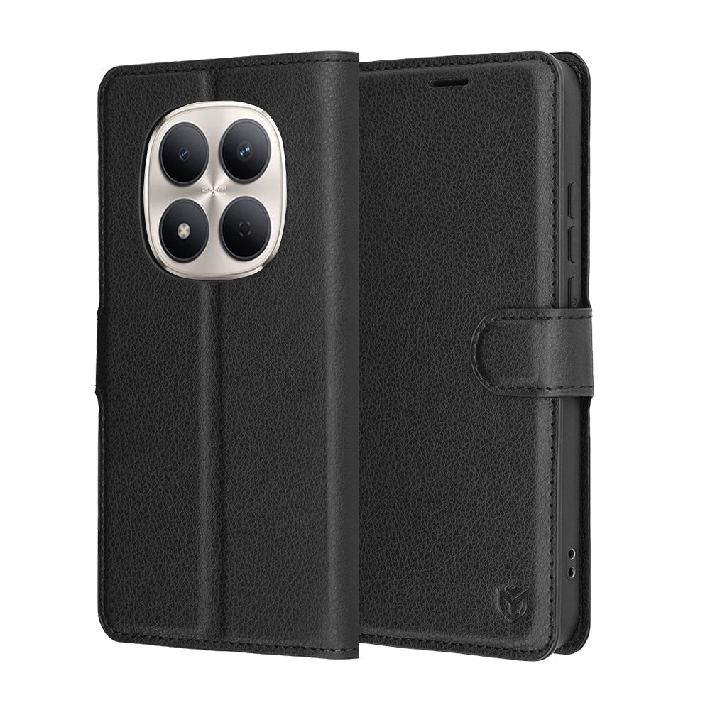 Techsuit Xiaomi Redmi Note 15 Pro 5G - Θήκη Πορτοφόλι από Δερματίνη με Stand - Leather Folio - Black