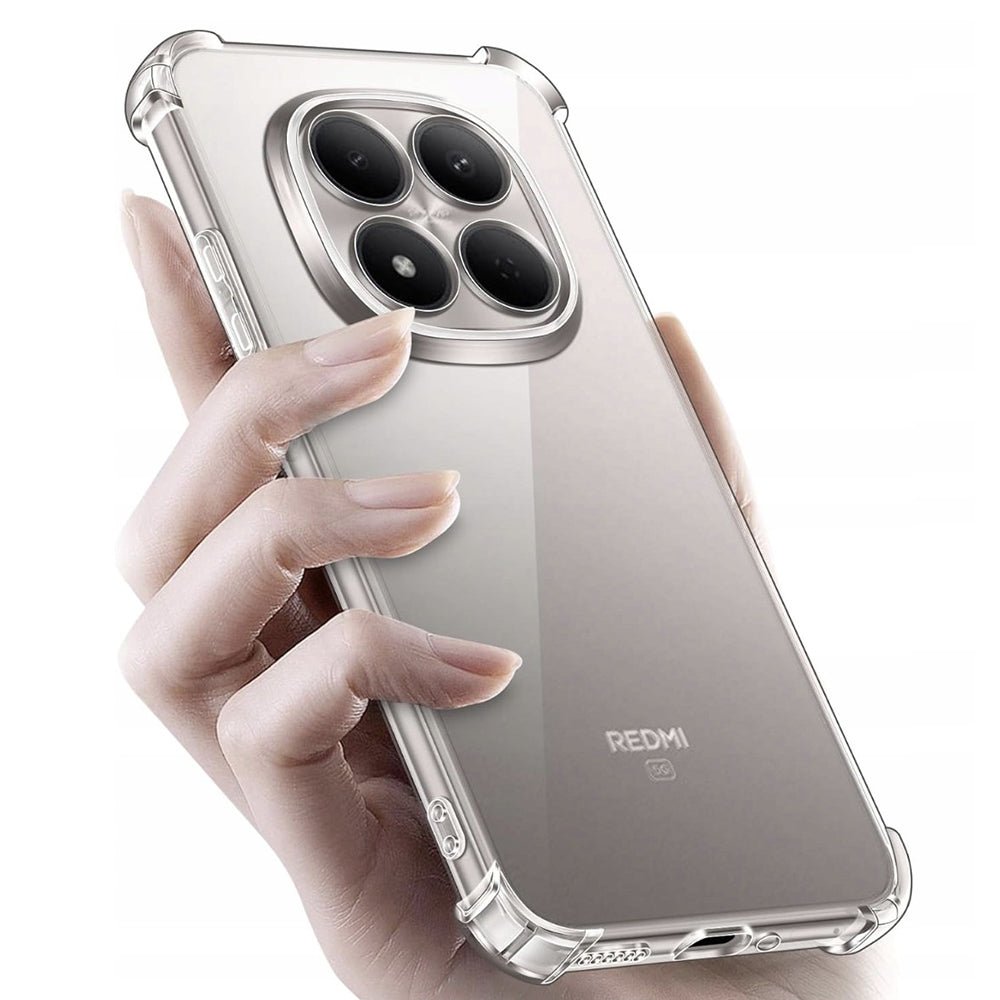 Techsuit Xiaomi Redmi Note 15 Pro 5G - Θήκη Σιλικόνης με Ενισχυμένες Γωνίες - Shockproof Clear Silicone - Clear