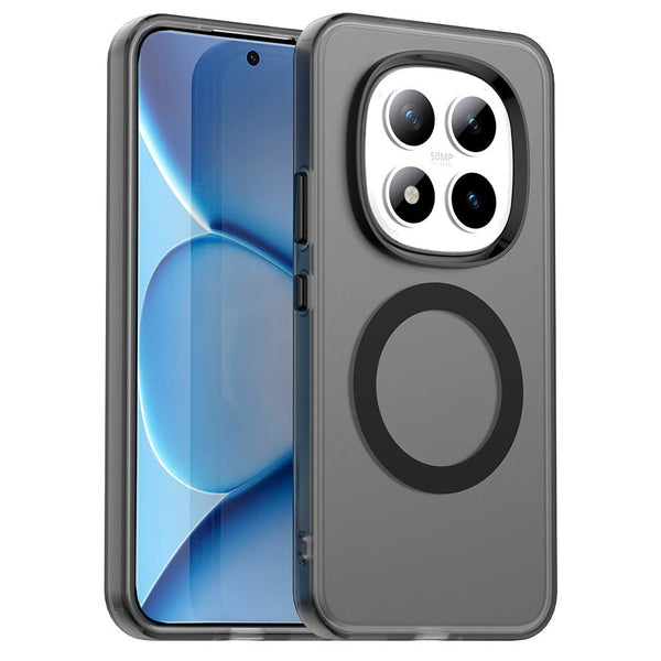 Techsuit Xiaomi Redmi Note 15 Pro Plus 5G / Poco M8 Pro 5G - Σκληρή Θήκη με Πλαίσιο Σιλικόνης και MagSafe - CandyCase MagSafe - Black