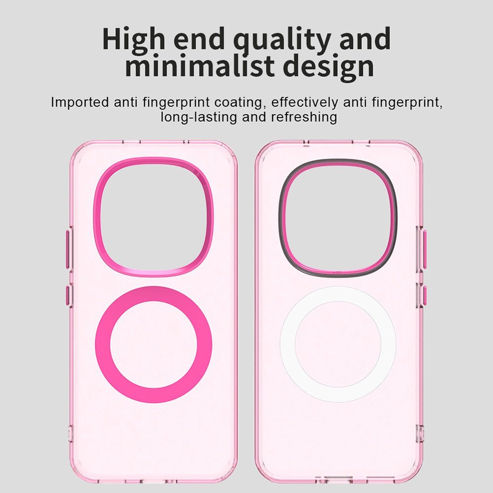 Techsuit Xiaomi Redmi Note 15 Pro Plus 5G / Poco M8 Pro 5G - Σκληρή Θήκη με Πλαίσιο Σιλικόνης και MagSafe - CandyCase MagSafe - Pink