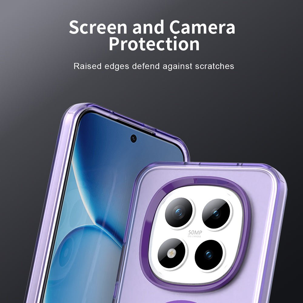 Techsuit Xiaomi Redmi Note 15 Pro Plus 5G / Poco M8 Pro 5G - Σκληρή Θήκη με Πλαίσιο Σιλικόνης και MagSafe - CandyCase MagSafe - Purple