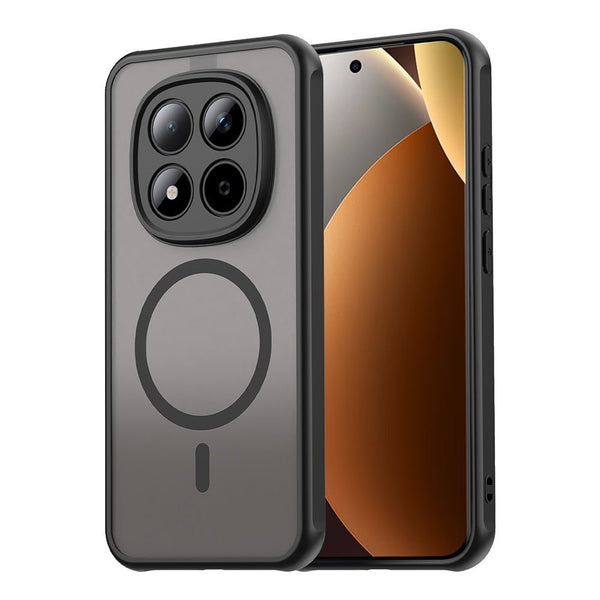 Techsuit Xiaomi Redmi Note 15 Pro Plus 5G / Poco M8 Pro 5G - Σκληρή Θήκη με Πλαίσιο Σιλικόνης και MagSafe - HaloFrost II MagSafe - Black