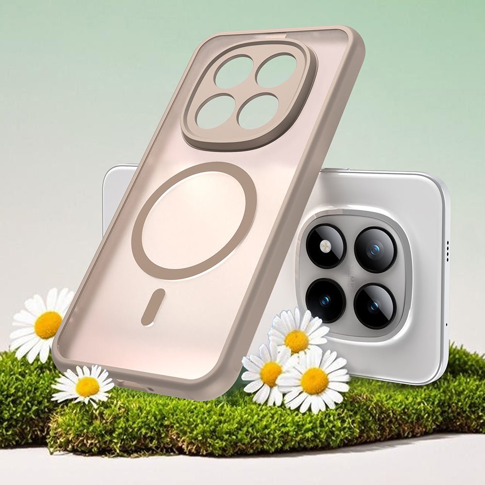 Techsuit Xiaomi Redmi Note 15 Pro Plus 5G / Poco M8 Pro 5G - Σκληρή Θήκη με Πλαίσιο Σιλικόνης και MagSafe - HaloFrost II MagSafe - Gold
