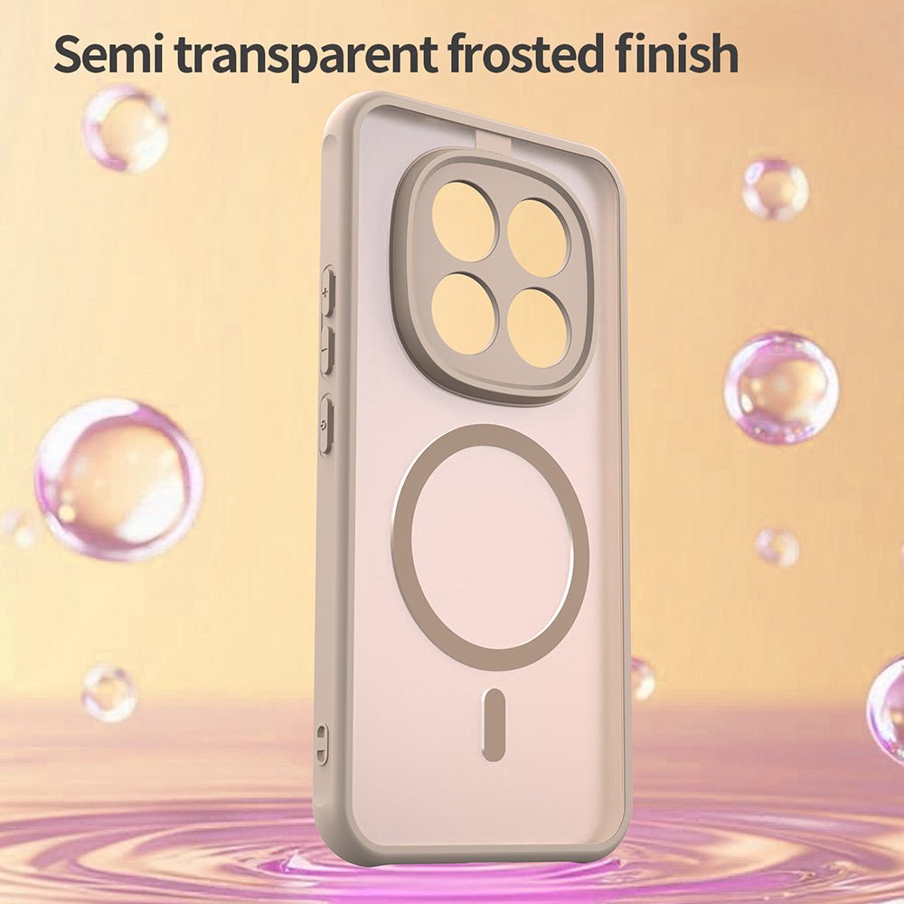 Techsuit Xiaomi Redmi Note 15 Pro Plus 5G / Poco M8 Pro 5G - Σκληρή Θήκη με Πλαίσιο Σιλικόνης και MagSafe - HaloFrost II MagSafe - Gold