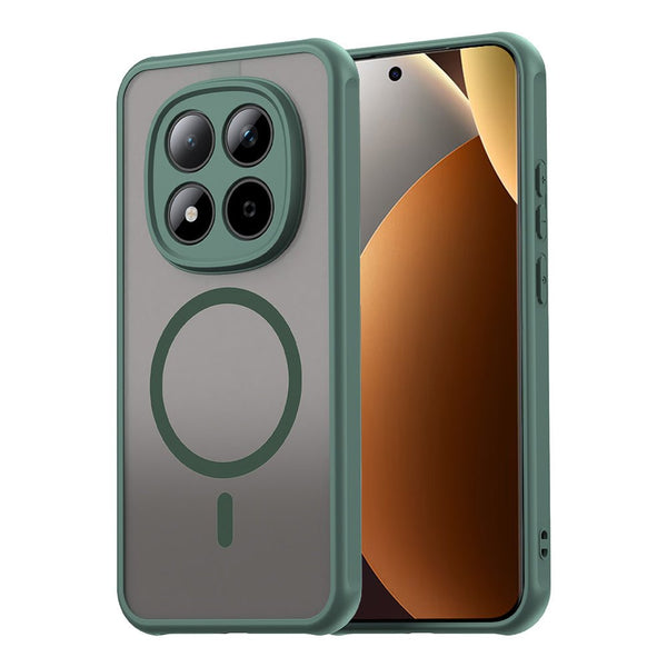 Techsuit Xiaomi Redmi Note 15 Pro Plus 5G / Poco M8 Pro 5G - Σκληρή Θήκη με Πλαίσιο Σιλικόνης και MagSafe - HaloFrost II MagSafe - Green