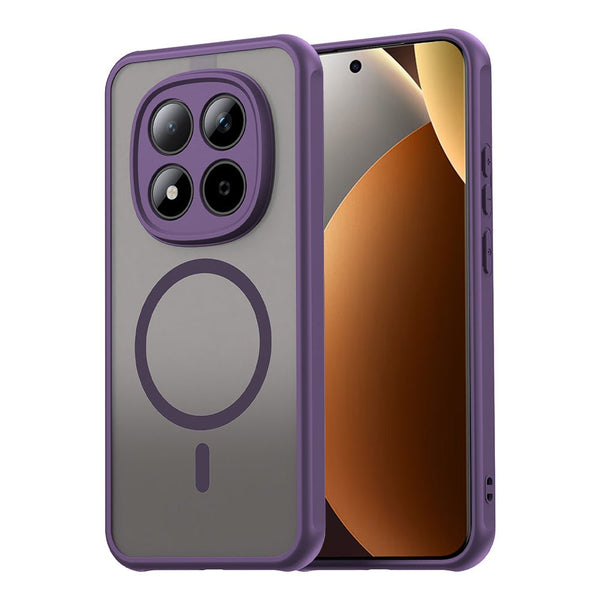 Techsuit Xiaomi Redmi Note 15 Pro Plus 5G / Poco M8 Pro 5G - Σκληρή Θήκη με Πλαίσιο Σιλικόνης και MagSafe - HaloFrost II MagSafe - Purple