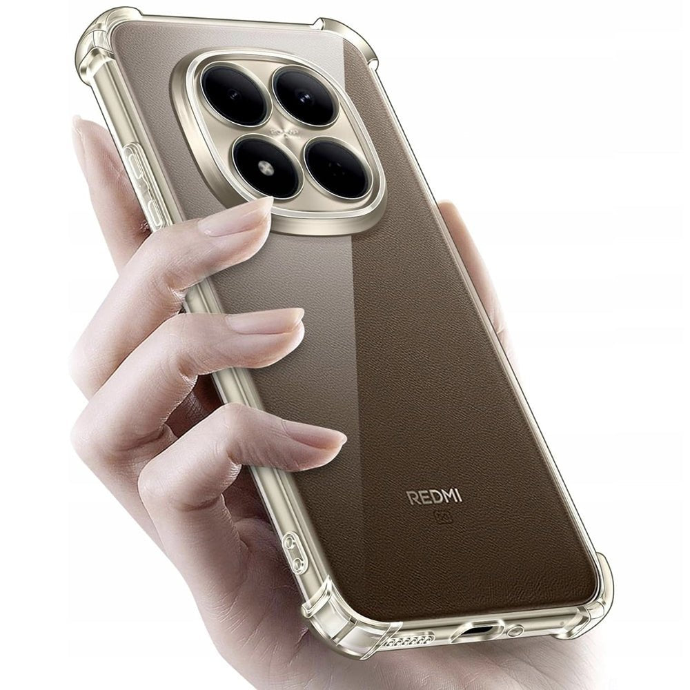 Techsuit Xiaomi Redmi Note 15 Pro Plus 5G / Poco M8 Pro 5G - Θήκη Σιλικόνης με Ενισχυμένες Γωνίες - Shockproof Clear Silicone - Clear