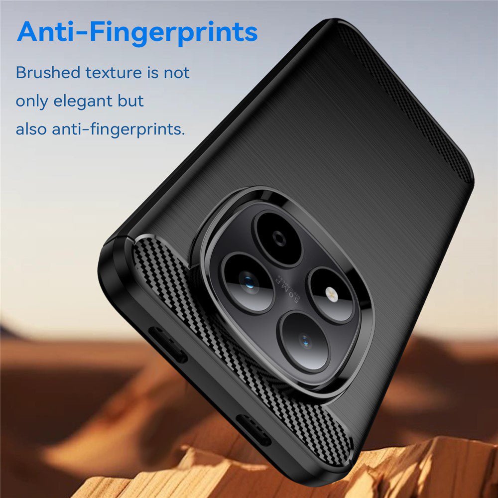 Techsuit Xiaomi Redmi Note 15 Pro Plus 5G / Poco M8 Pro 5G - Θήκη Σιλικόνης TPU - Carbon Silicone - Black