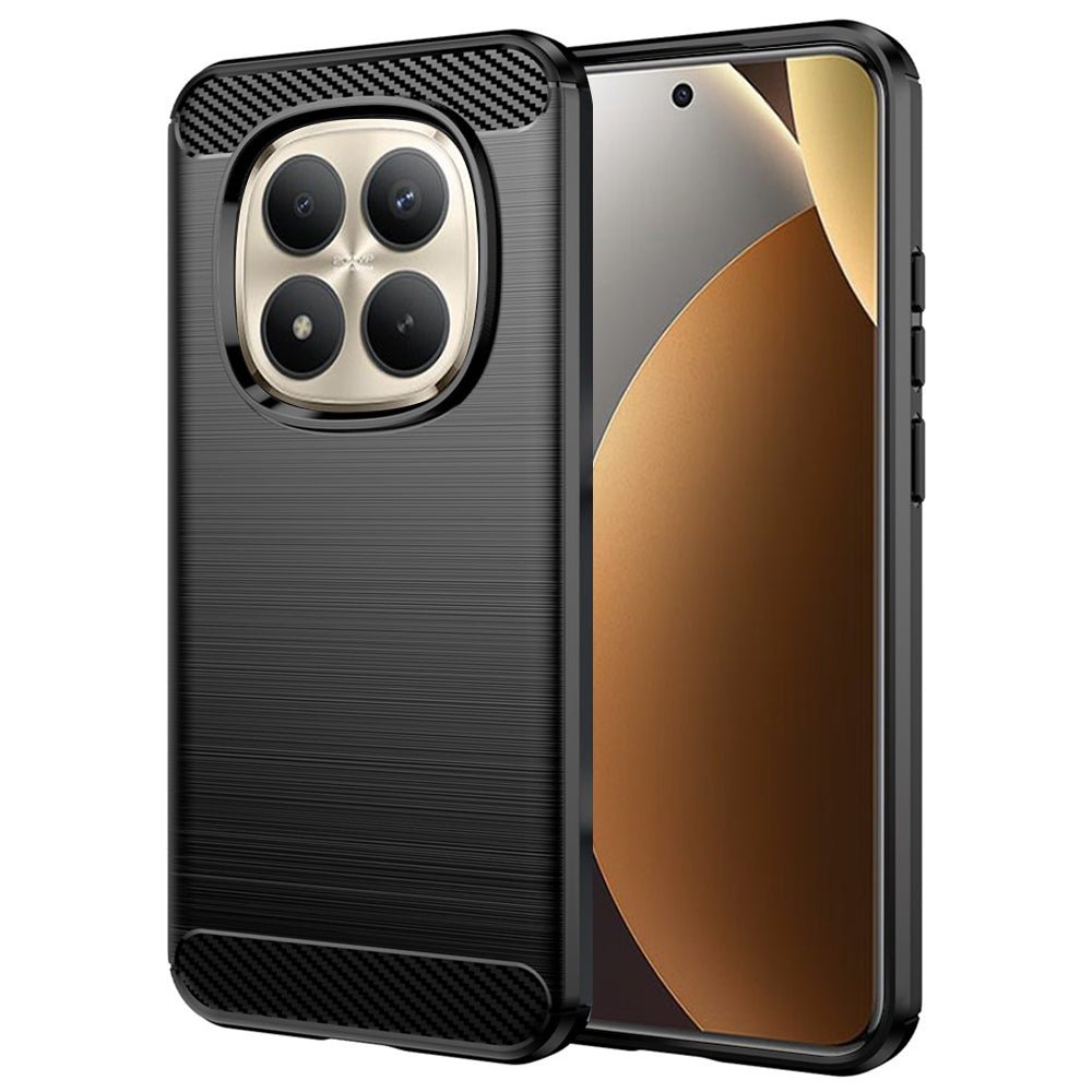 Techsuit Xiaomi Redmi Note 15 Pro Plus 5G / Poco M8 Pro 5G - Θήκη Σιλικόνης TPU - Carbon Silicone - Black