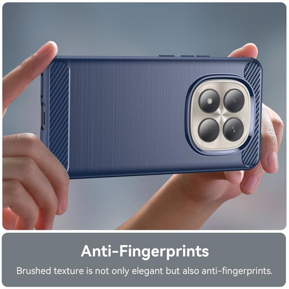Techsuit Xiaomi Redmi Note 15 Pro Plus 5G / Poco M8 Pro 5G - Θήκη Σιλικόνης TPU - Carbon Silicone - Blue