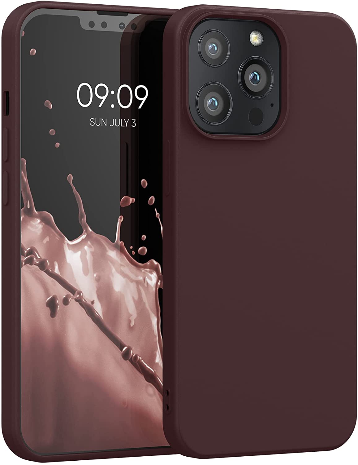 KW iPhone 13 Pro Θήκη Σιλικόνης Rubberized TPU - Tawny Red - 55962.190