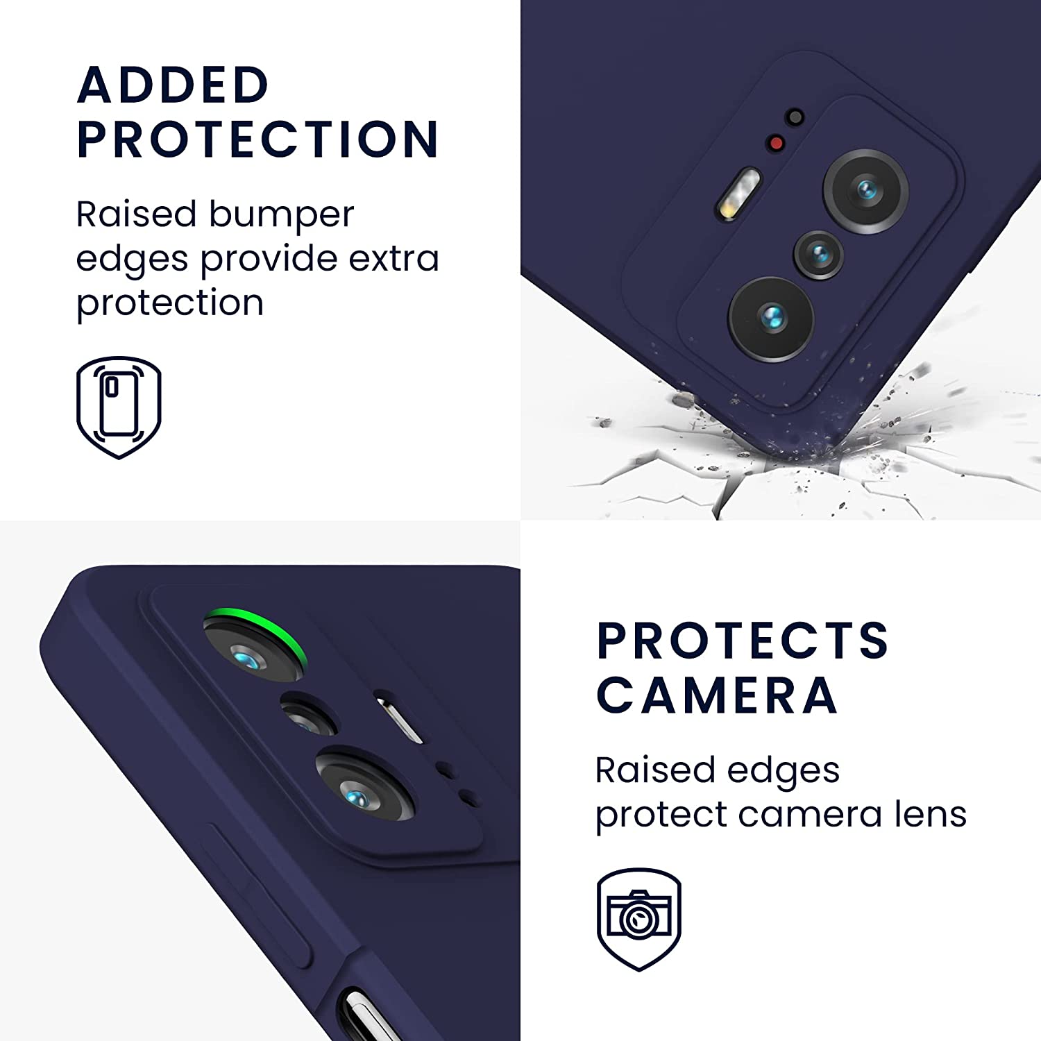 KW Xiaomi 11T / 11T Pro Θήκη Σιλικόνης Rubberized TPU - Deep Ocean - 56573.182