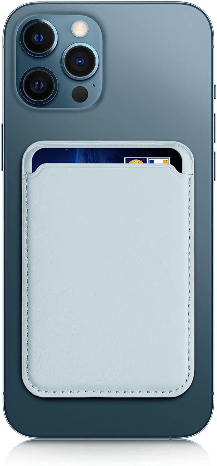 KW iPhone Θήκη από Συνθετικό Δέρμα για Πιστωτικές Κάρτες - Light Blue - 54606.23