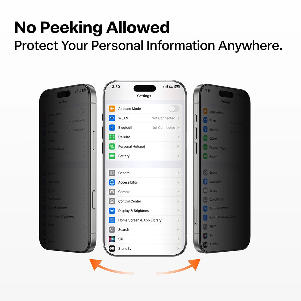 Torras iPhone 17 Pro - Full Screen Αντιχαρακτικό Γυαλί Οθόνης - GlassGo Install Master - Privacy