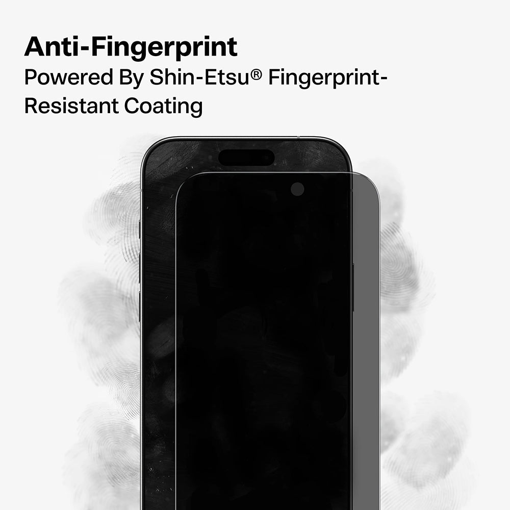 Torras iPhone 17 Pro - Full Screen Αντιχαρακτικό Γυαλί Οθόνης - GlassGo Install Master - Privacy