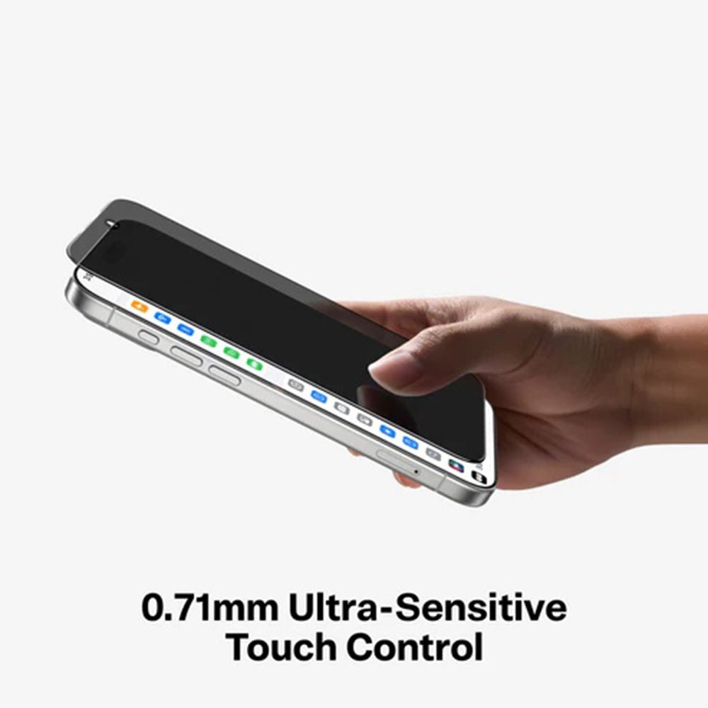 Torras iPhone 17 Pro - Full Screen Αντιχαρακτικό Γυαλί Οθόνης - GlassGo Install Master - Privacy