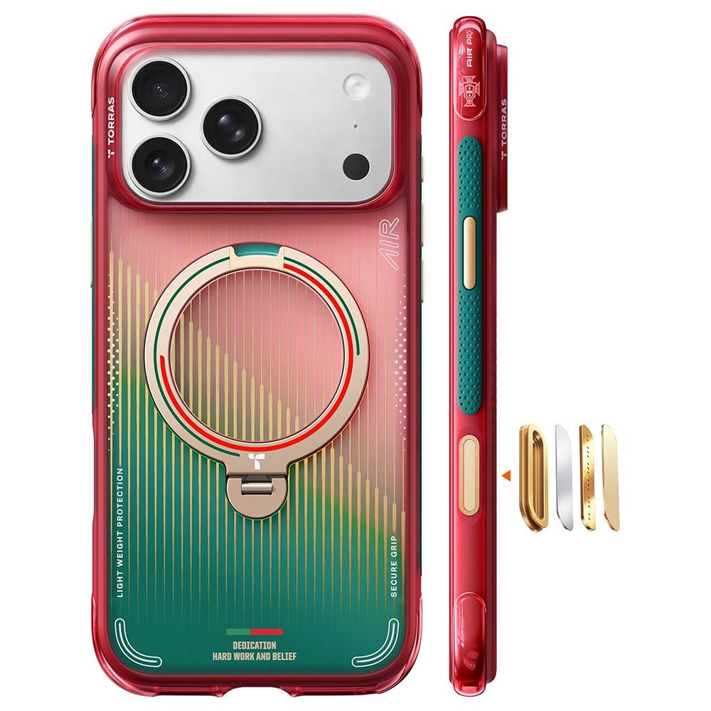 Torras iPhone 17 Pro Max - Σκληρή θήκη με Περιστρεφόμενο Stand / MagSafe - Ostand O3 Air Series - Glory Slash