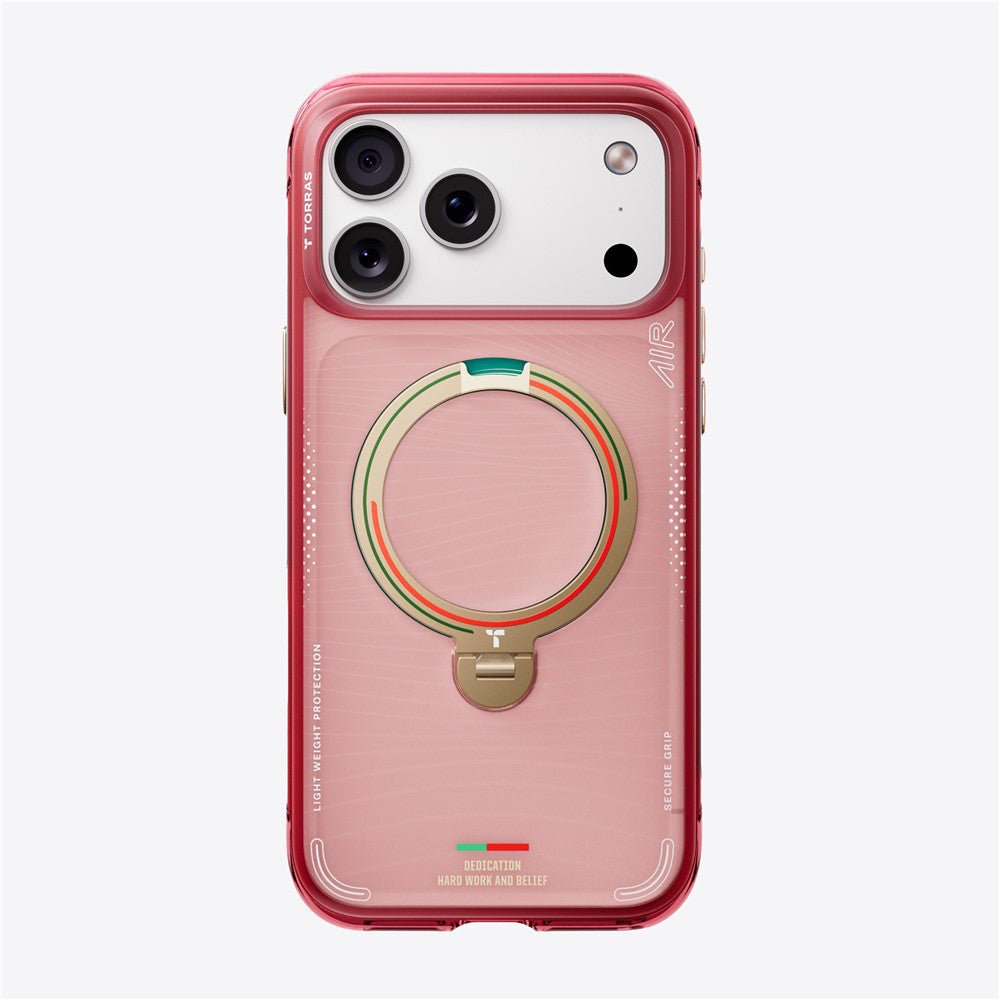 Torras iPhone 17 Pro Max - Σκληρή θήκη με Περιστρεφόμενο Stand / MagSafe - Ostand O3 Air Series - Wave of Passion
