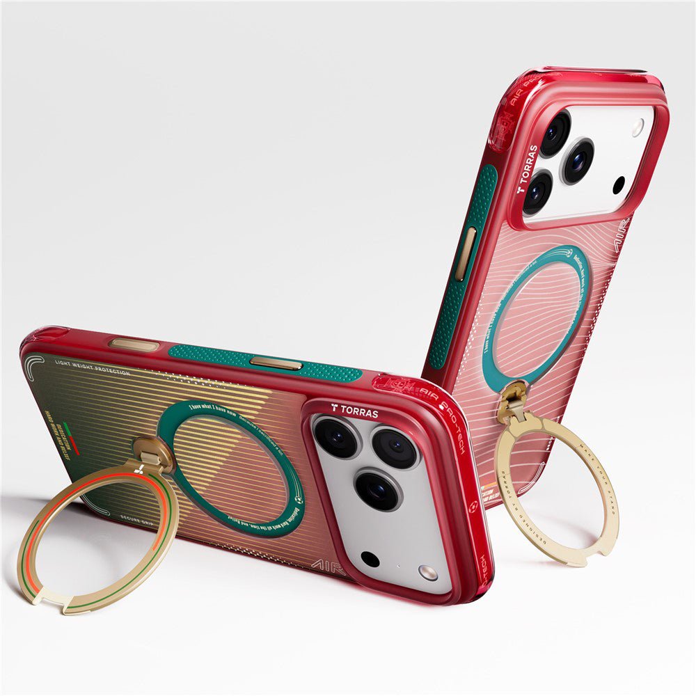 Torras iPhone 17 Pro - Σκληρή θήκη με Περιστρεφόμενο Stand / MagSafe - Ostand O3 Air Series - Glory Slash
