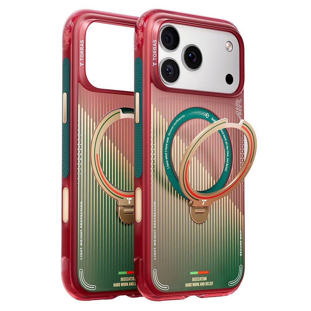 Torras iPhone 17 Pro - Σκληρή θήκη με Περιστρεφόμενο Stand / MagSafe - Ostand O3 Air Series - Glory Slash
