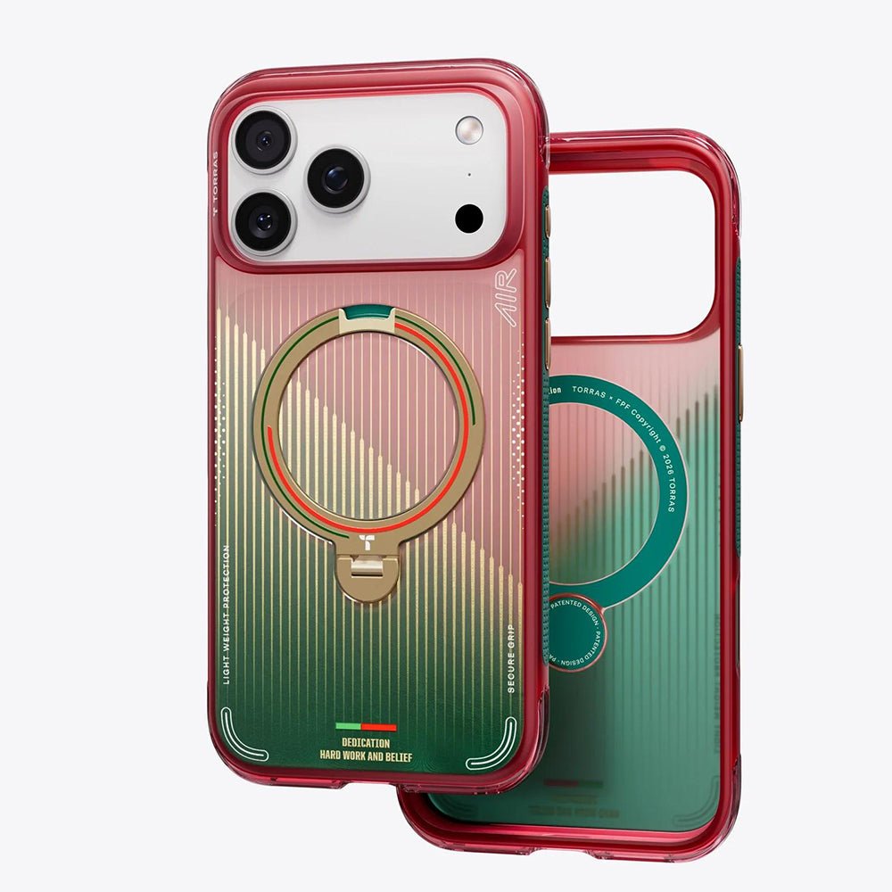 Torras iPhone 17 Pro - Σκληρή θήκη με Περιστρεφόμενο Stand / MagSafe - Ostand O3 Air Series - Glory Slash