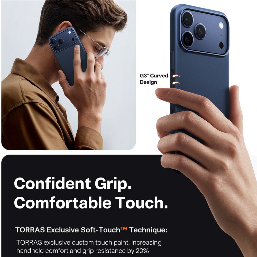 Torras iPhone 17 Pro - Θήκη Σιλικόνης με MagSafe - SlimFit Series - Navy Blue