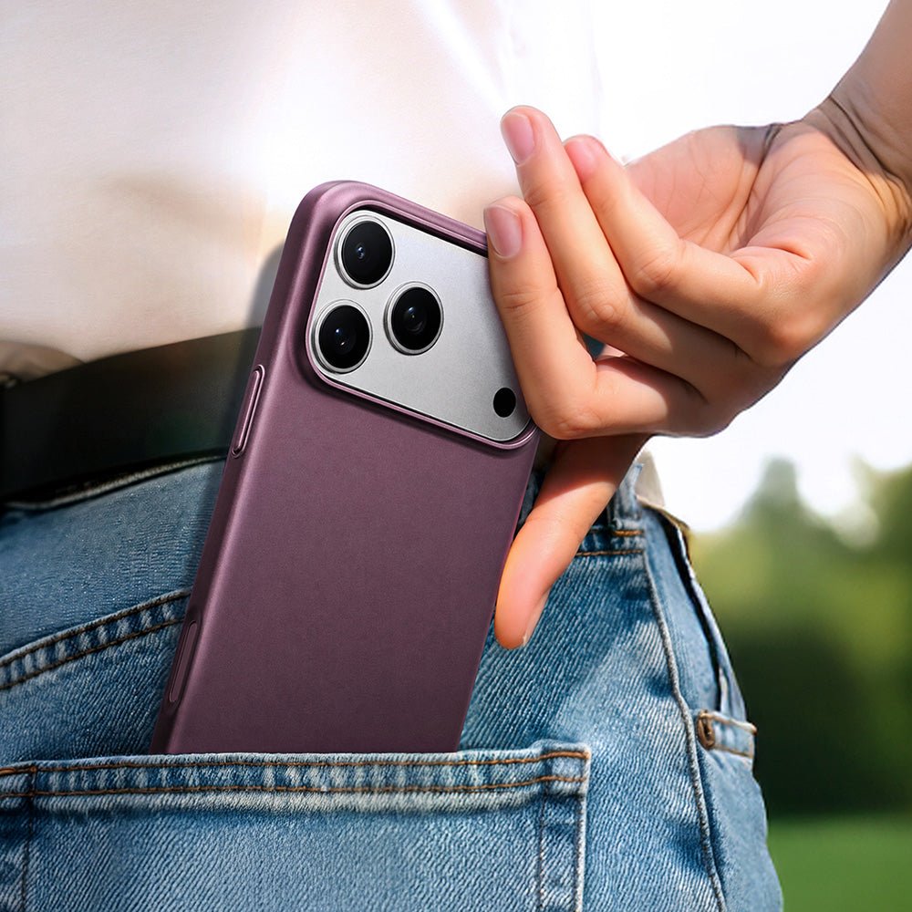 Torras iPhone 18 Pro / iPhone 17 Pro - Σκληρή Θήκη με Πλαίσιο Σιλικόνης και MagSafe - OriginFit-Mag Series - Purple