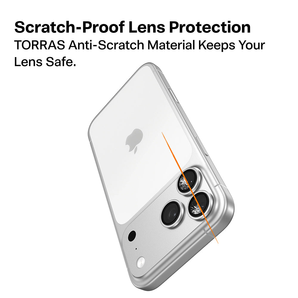 Torras iPhone Air - Αντιχαρακτικό Γυαλί για την Κάμερα - Lensguard - Black