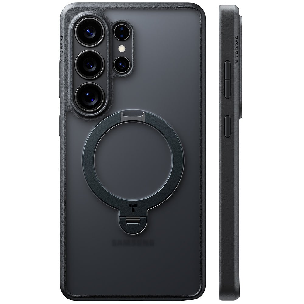 Torras Samsung Galaxy S26 Ultra - Σκληρή θήκη με Περιστρεφόμενο Stand / MagSafe - Ostand Spin Series - Black