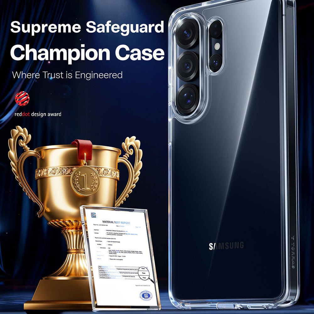 Torras Samsung Galaxy S26 Ultra - Σκληρή Θήκη με Πλαίσιο Σιλικόνης - Guardian Series - Clear
