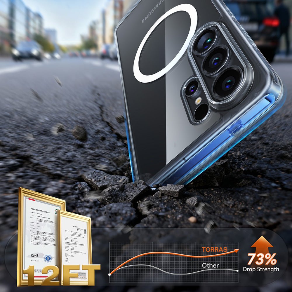 Torras Samsung Galaxy S26 Ultra - Σκληρή Θήκη με Πλαίσιο Σιλικόνης και MagSafe - Guardian Magnetic Series - Clear