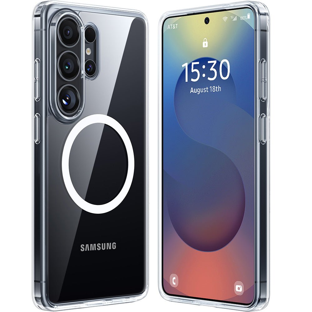 Torras Samsung Galaxy S26 Ultra - Σκληρή Θήκη με Πλαίσιο Σιλικόνης και MagSafe - Guardian Magnetic Series - Clear