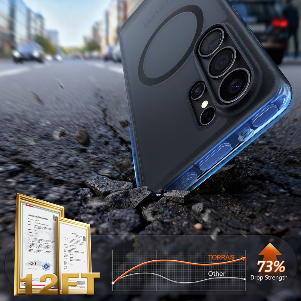 Torras Samsung Galaxy S26 Ultra - Σκληρή Θήκη με Πλαίσιο Σιλικόνης και MagSafe - Guardian Magnetic Series - Dark Purple