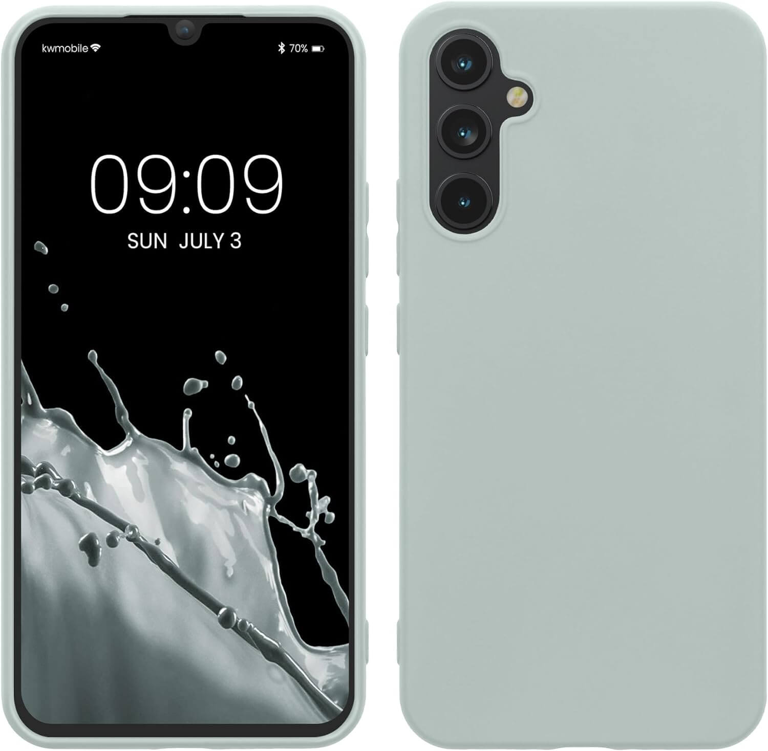 KW Samsung Galaxy A34 5G Θήκη Σιλικόνης TPU - Cool Mint - 60809.200