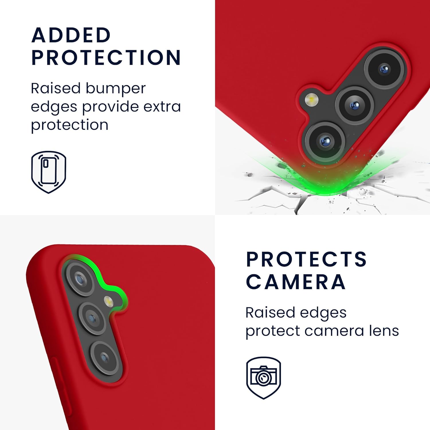 KW Samsung Galaxy A54 5G Θήκη Σιλικόνης TPU - Classic Red