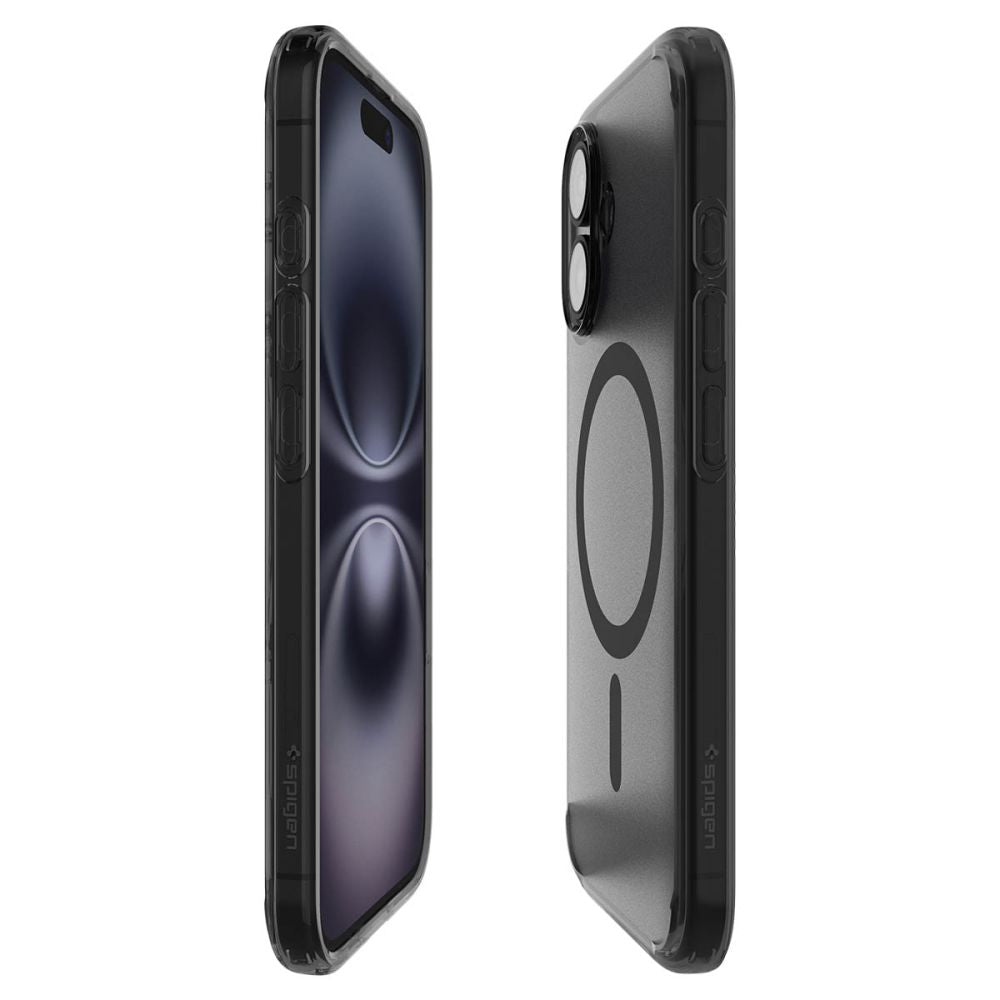 Spigen iPhone 16 Ultra Hybrid T Mag Σκληρή Θήκη με Πλαίσιο Σιλικόνης με MagSafe - Frost Black