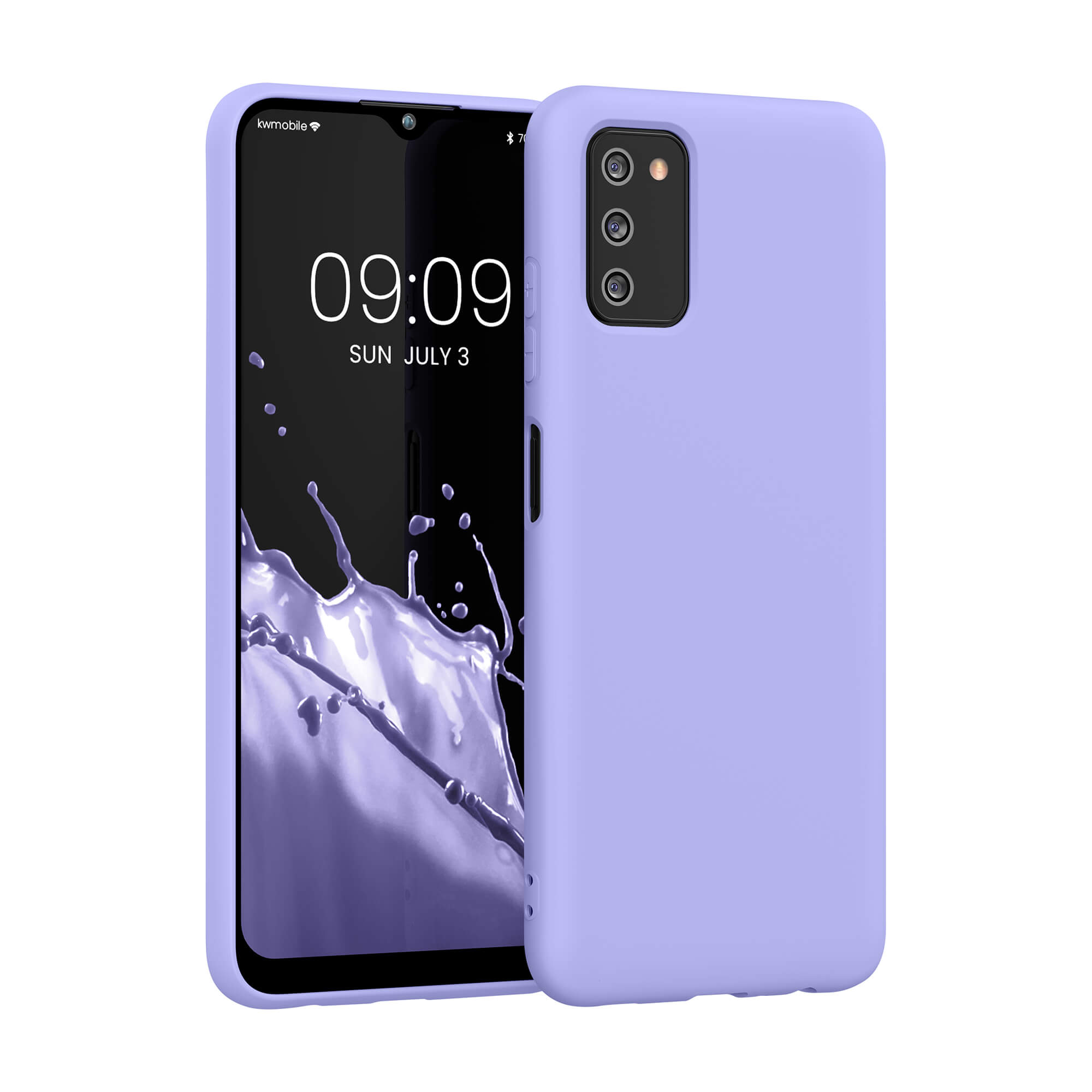 KW Samsung Galaxy A03s Θήκη Σιλικόνης Rubber TPU - Lavender - 57566.108