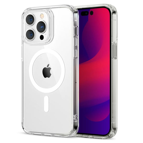 ESR iPhone 14 Pro Classic Hybrid Halolock Σκληρή Θήκη με Πλαίσιο Σιλικόνης και MagSafe - Διάφανη
