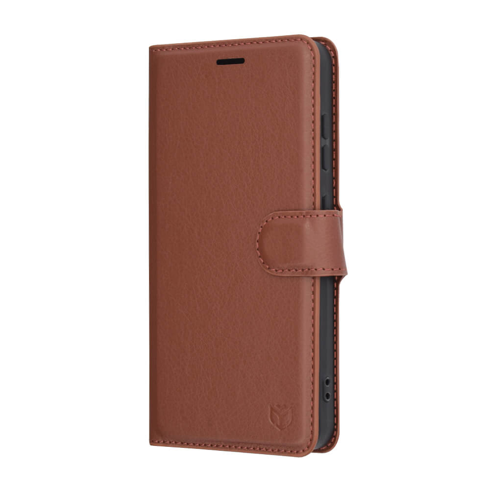 Techsuit Samsung Galaxy S25 - Leather Folio - Θήκη Πορτοφόλι από Δερματίνη με Stand - Brown