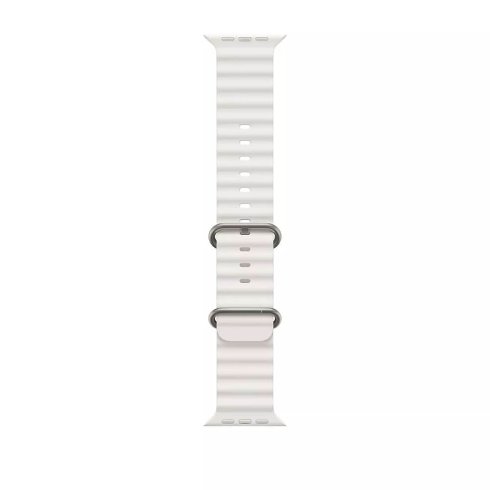 Techsuit Λουράκι Apple Watch 2/3/4/5/6/7/8/9/10/11 - SE (1/2/3) - 38/40/41/42mm Watchband W038 Σιλικόνης - White