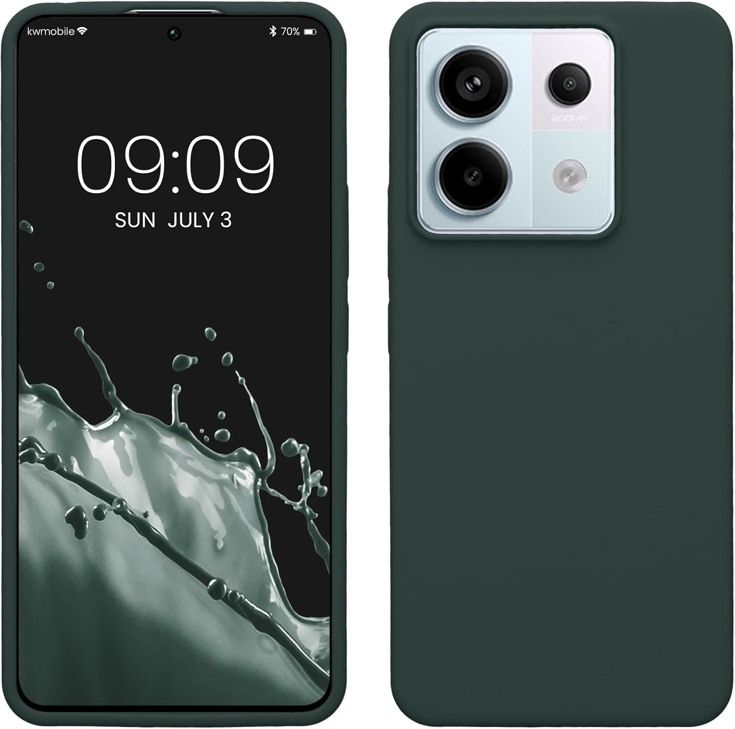 KW Xiaomi Redmi Note 13 Pro 5G / Poco X6 5G Θήκη Σιλικόνης Rubberized TPU - Moss Green