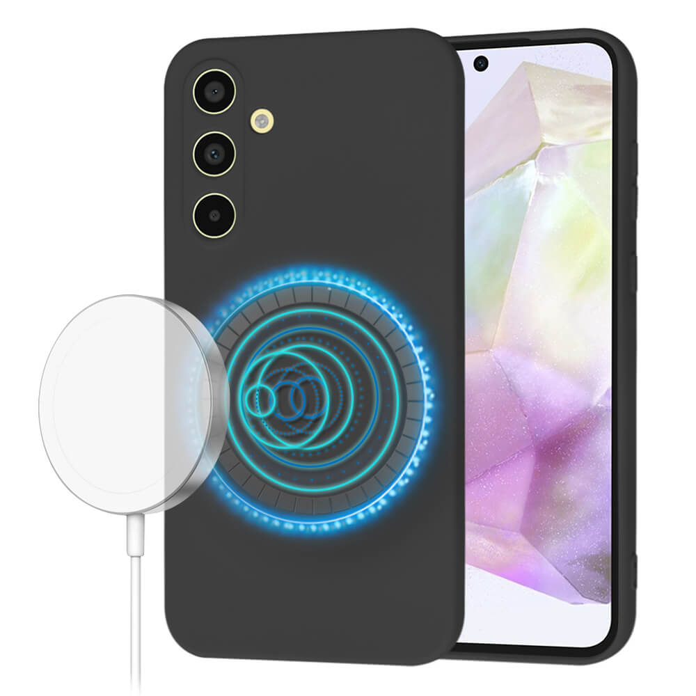 Techsuit Samsung Galaxy A35 5G SoftFlex MagSafe Θήκη Σιλικόνης - Black