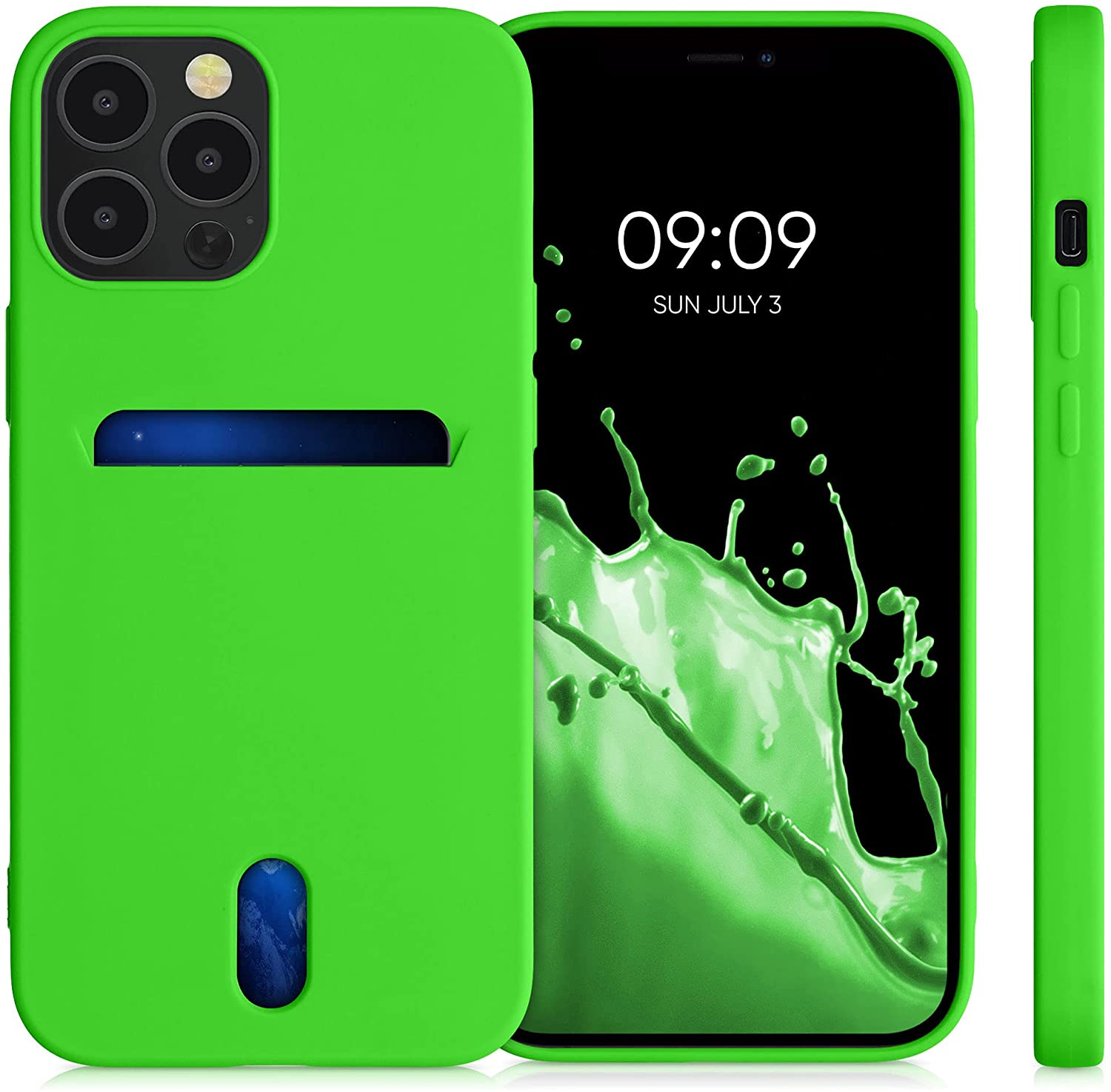 KW iPhone 12 Pro Max Θήκη Σιλικόνης TPU - Lime Green - 54514.159