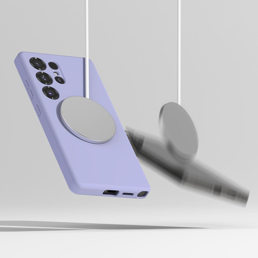 Ringke Samsung Galaxy S25 Ultra Silicone Magnetic MagSafe Case Θήκη Σιλικόνης με MagSafe - Lavender