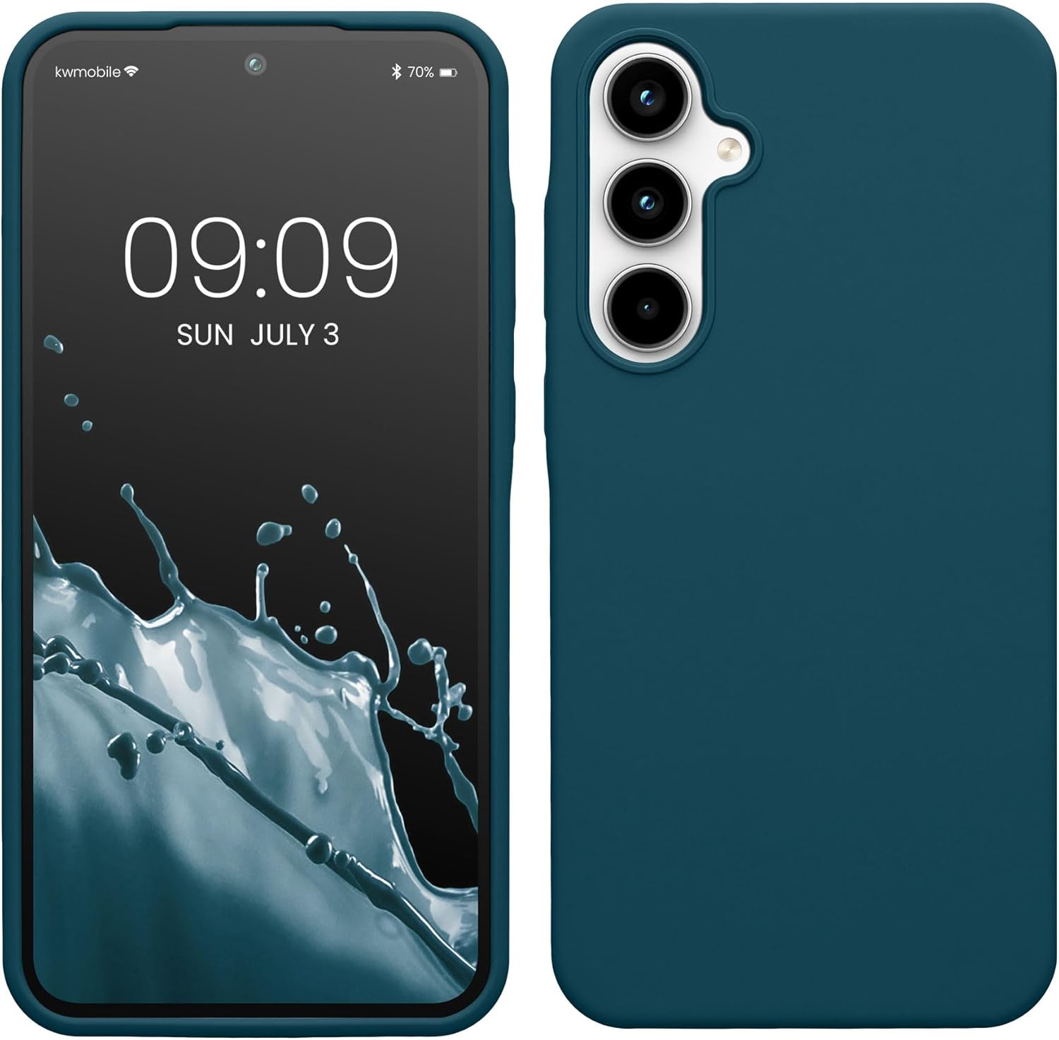 KW Samsung Galaxy A35 5G Θήκη Σιλικόνης Rubberized TPU - Petrol Matte