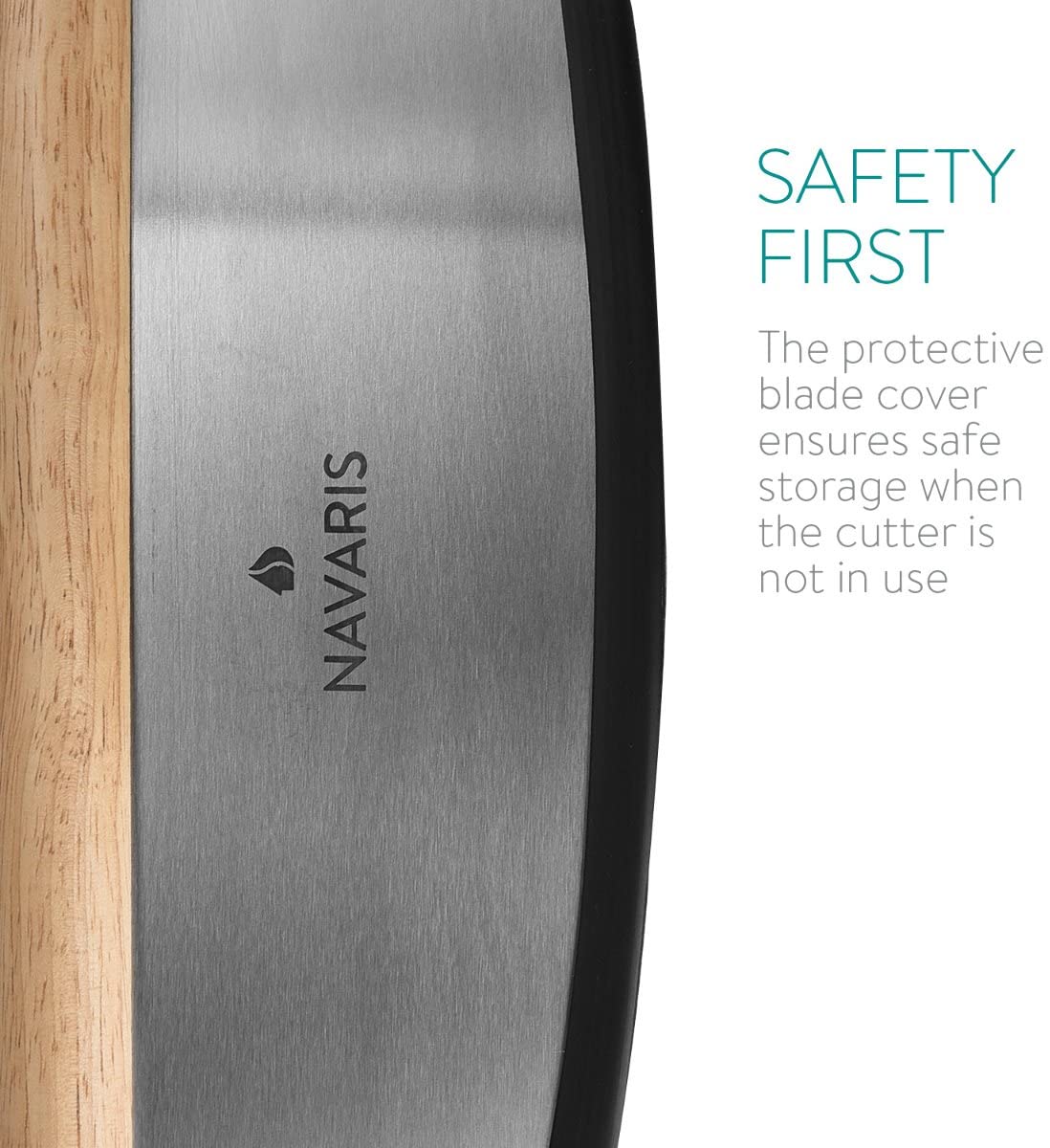 Navaris Μαχαίρι για Πίτσα από Ανοδείδωτο Ατσάλι - 35 cm - Brown - 44350.01