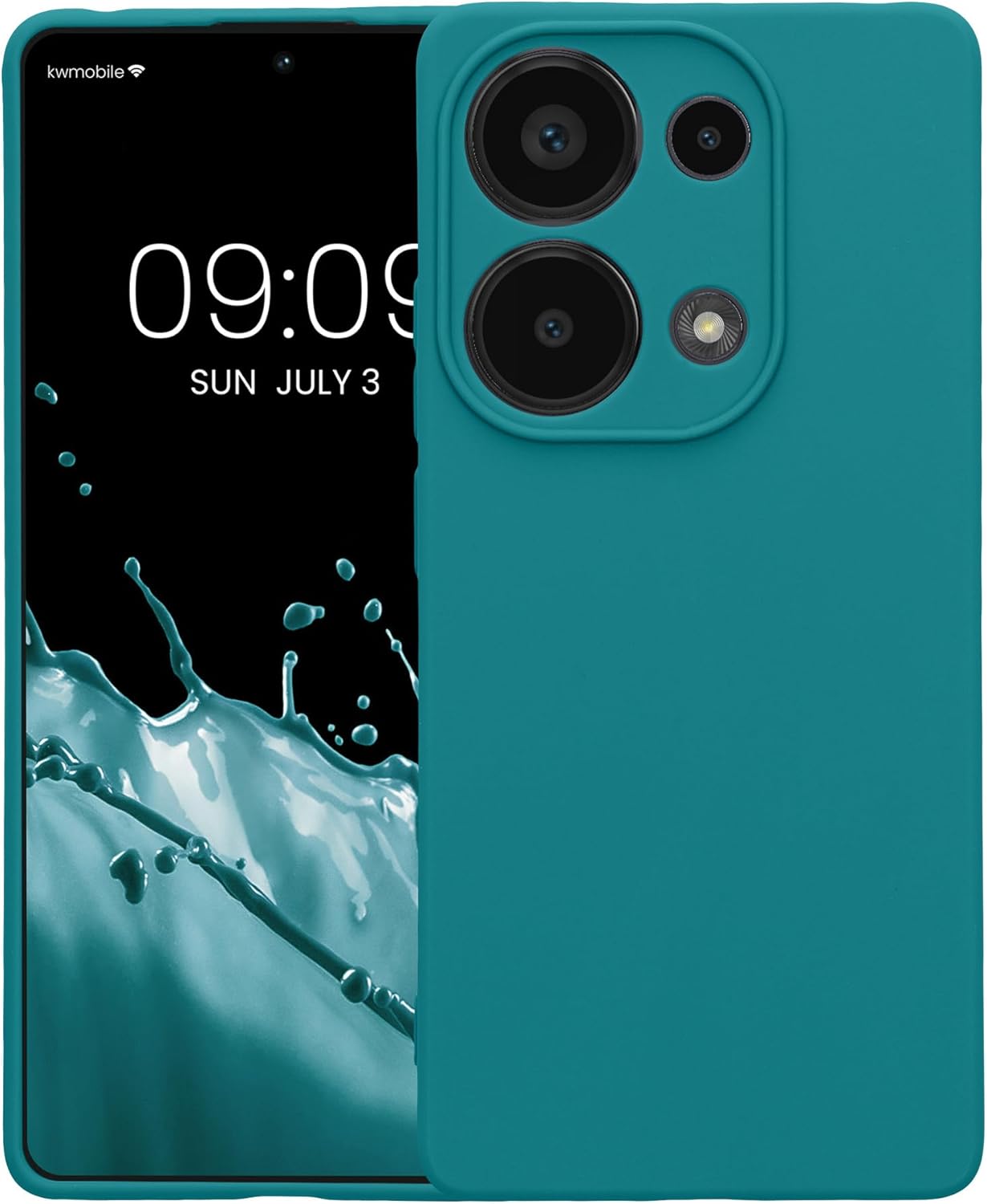 KW Xiaomi Redmi Note 13 Pro 4G Θήκη Σιλικόνης TPU - Matte Petrol