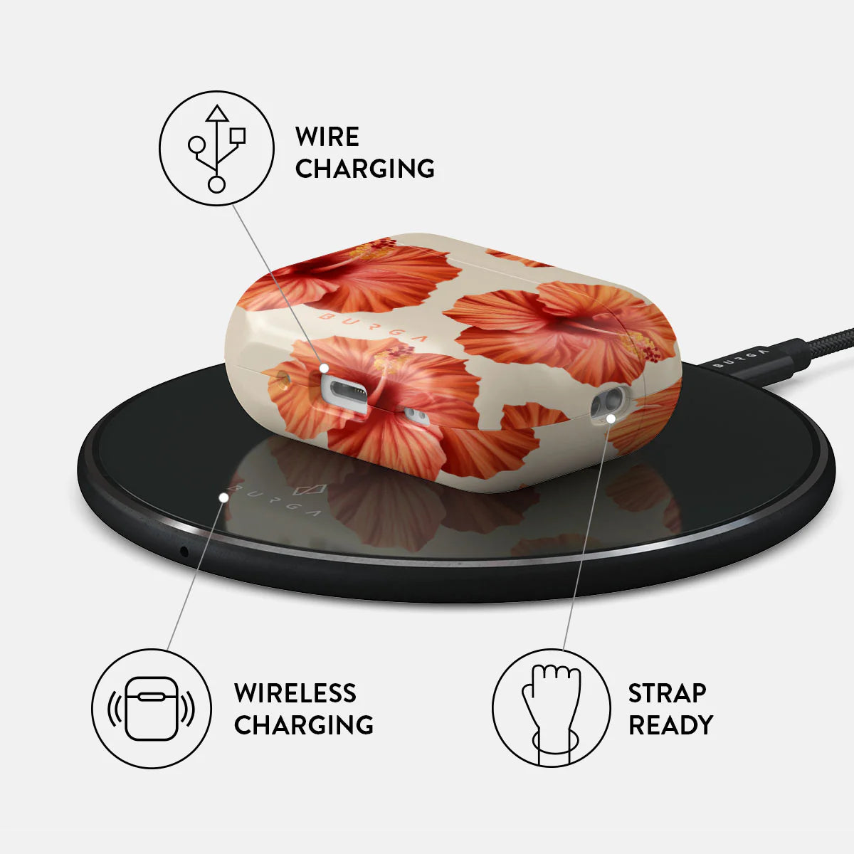 Burga AirPods Pro 2 Σκληρή Θήκη - Bonita